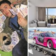 Hamid Sediqi (left) bought a luxury penthouse and a sports car with his fraudulent earnings