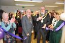 The Mayor of Bury opens the Living Well Opening Ceremony at Morley Street, Bury