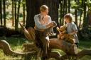 Domhnall Gleeson and Will Tilson as A.A. Milne and Christopher Robin