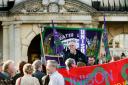 The UNISON protest at Hendon Town Hall last September