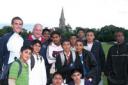 Canons Cricket Academy members with former England player John Embury.