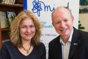 Mark Gillham, right, chief executive of Mind in Harrow, with fundraiser Marilyn Norman