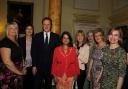 Ranu Mehta-Radia (fourth from left) with Prime Minister David Cameron and fellow mums of the year Diana Golding, Jane Plumb, Maggie Hughes, Pamela Clark, Lynn McManus and Laura Young