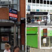 There are several empty shops and other commercial properties in Harrow Town Centre