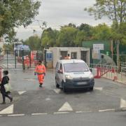 The incident took place at the HS2 site opposite Northolt Underground station