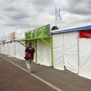 Most traders abandoned their stalls at the market after just a few days. Pictured during the Olympics.