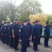 Cadets on parade at May Day event