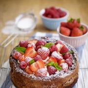 Recipe: Gluten free chocolate cake with Sweet Eve strawberries and raspberries