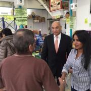 Shopkeepers and business owners visited by Keith Vaz