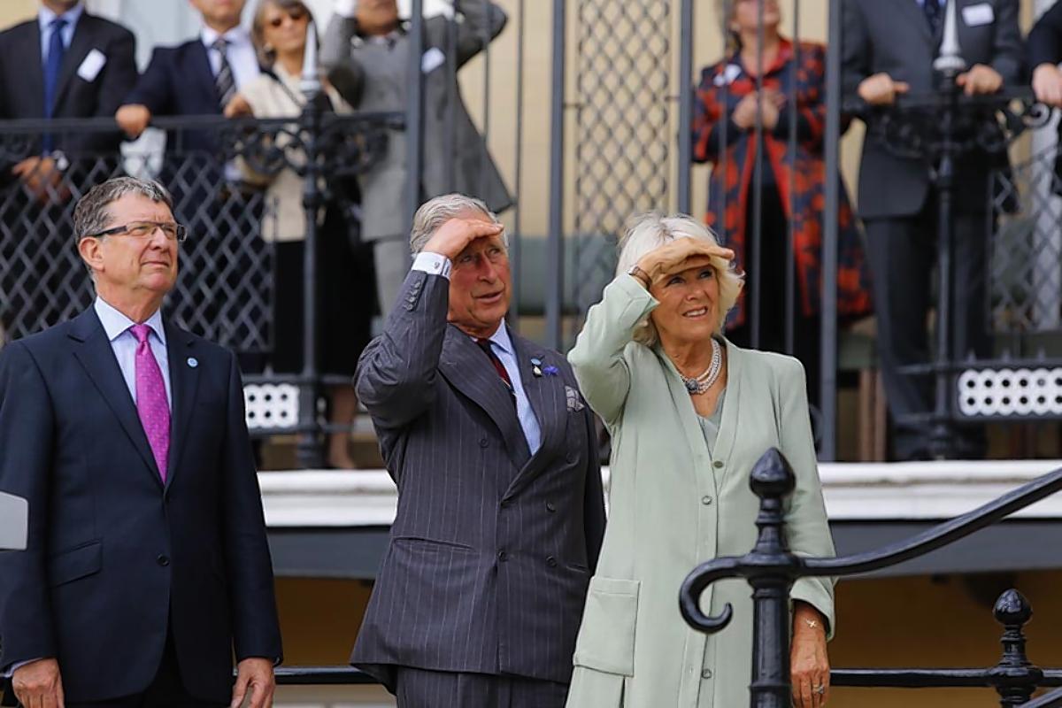 The Prince of Wales and the Duchess of Cornwall opened a new museum at Bentley Priory in Stanmore to commemorate the house's role in the Battle of Britain.