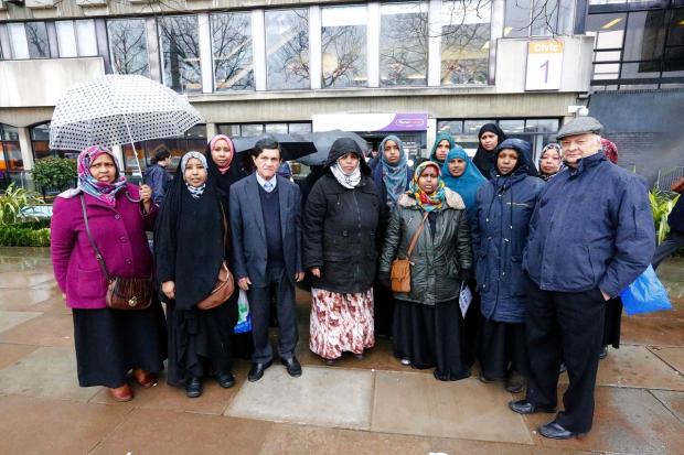Harrow Times: Somali women demonstrated outside Harrow Civic Centre over an adoption they say is against their religious beliefs