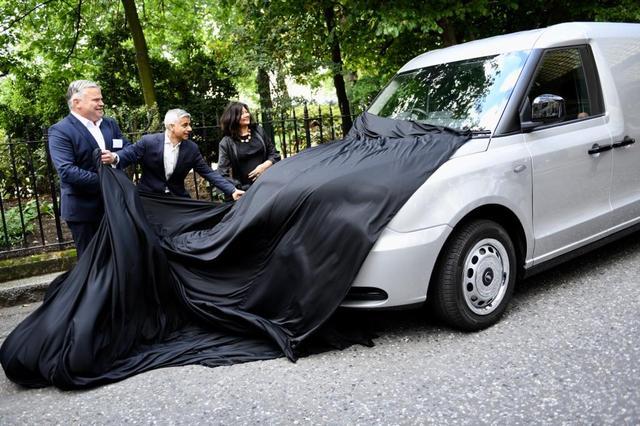 London Mayor Sadiq Khan unveils electric delivery van