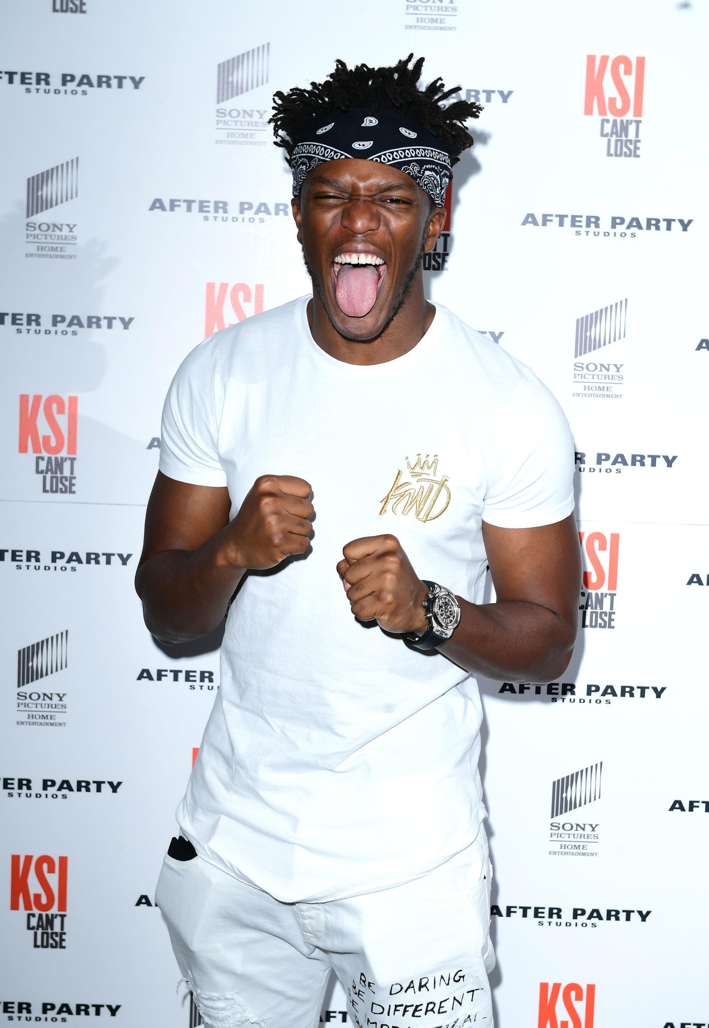 KSI at the world premiere of his documentary KSI:Cant Lose at the Picturehouse in central London on Wednesday August 8, 2018. Photo: Ian West/PA Wire.