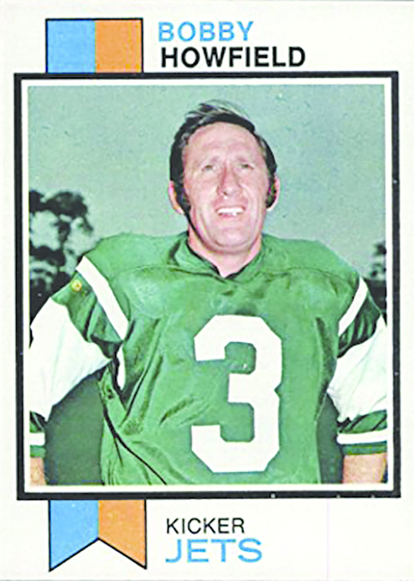 The players card during his time with the New York Jets