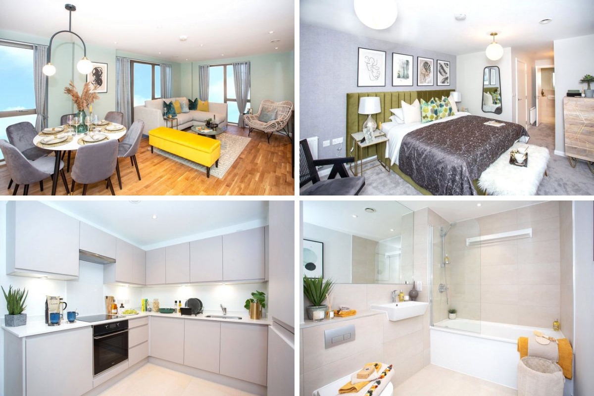 The propery features a sleek interior. Photos: Zoopla