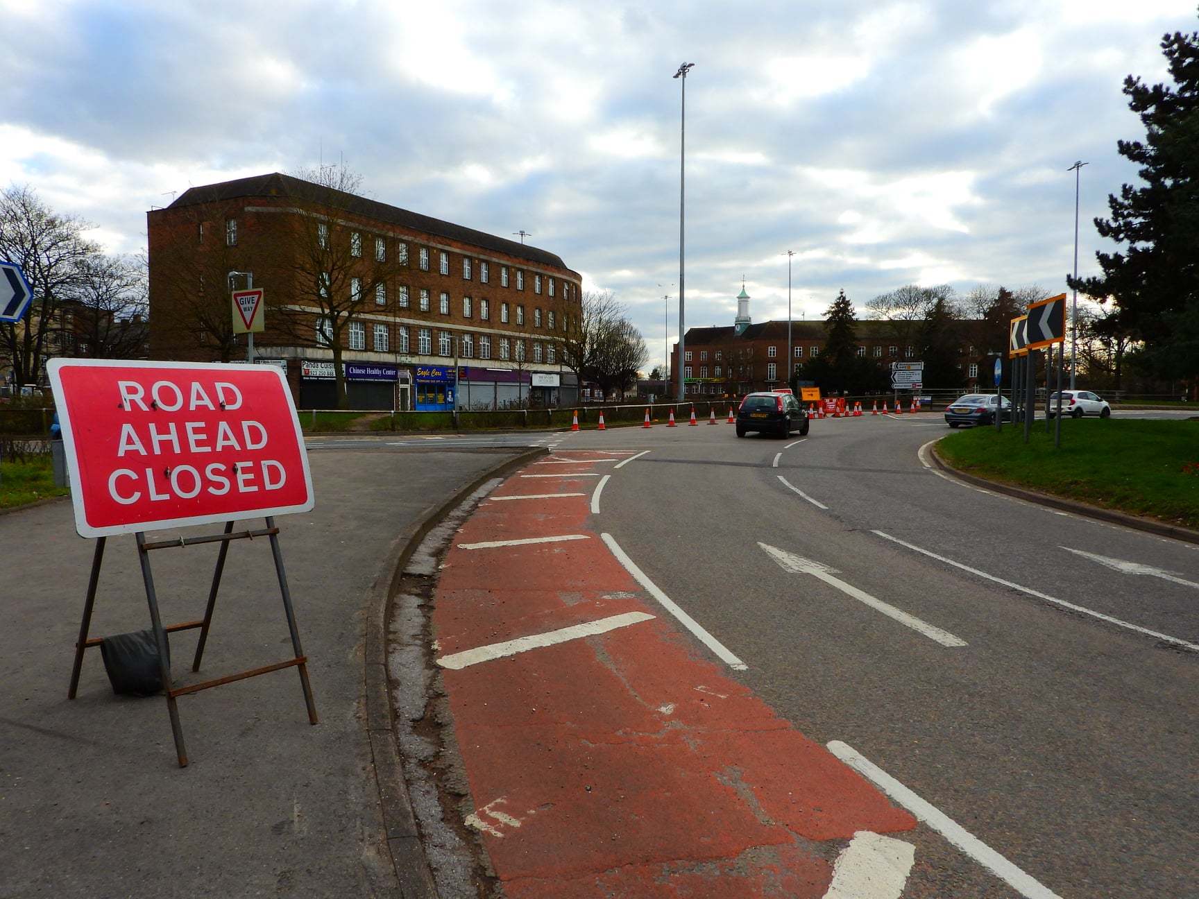 The road closure pictured from the town hall roundabout. Credit: Stephen Danzig/Watford Observer Camera Club