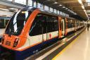 Pictured is a London Overground train at London Euston - as the Bakerloo and London Overground will not serve many stations for some of December