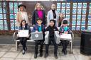 Pupils unveil their artwork in Ascot Road