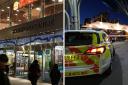 A crime scene was still in place outside the Stratford Centre last night (January 10)