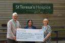 From left: Martyn Radcliffe, Marketing Manager for St Teresa’s Hospice; Shirley Wright, Hotel Services Manager for Woodlands Hospital; and Michelle Allinson, Director of Operations for Woodlands Hospital