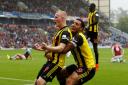 'A plethora of attacking options': Will Hughes and Troy Deeney both got off the mark at Burnley. Picture: Action Images