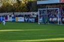 Wealdstone were made to pay for a missed penalty from Bradley Bubb, as they were knocked out of the FA Cup by Sutton United. Picture: Dan Finill.