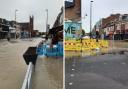 Flooding left parts of Wealdstone High Street underwater this morning (June 7)