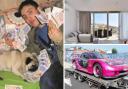 Hamid Sediqi (left) bought a luxury penthouse and a sports car with his fraudulent earnings