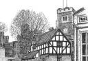 Pinner Church and the Orient restaurant
