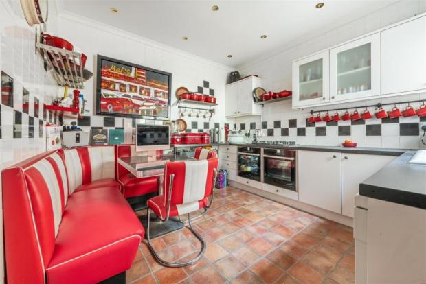 Harrow Times: The diner-themed kitchen. (Rightmove)