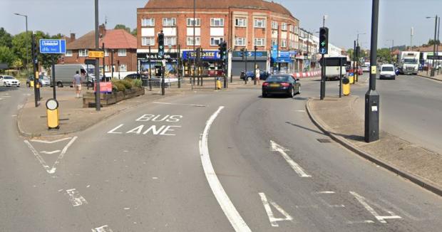 Harrow Times: The bus lane Mr Ben-Nathan was fined for travelling in 