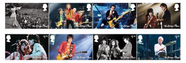 Harrow Times: The Rolling Stones are only the fourth music group to feature in a dedicated stamp issue. (Royal Mail)