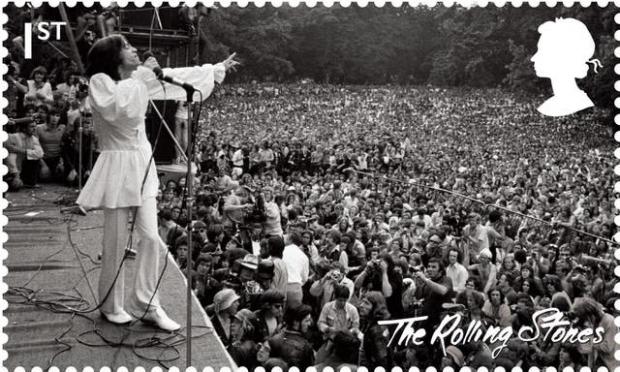 Harrow Times: Rolling Stones stamp from their Hyde Park performance in 1969 (Royal Mail/PA)