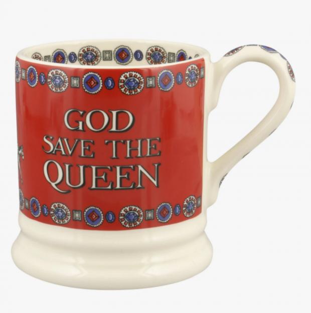 Harrow Times: Queen's Platinum Jubilee God Save The Queen 1/2 Pint Mug (Emma Bridgewater)) 