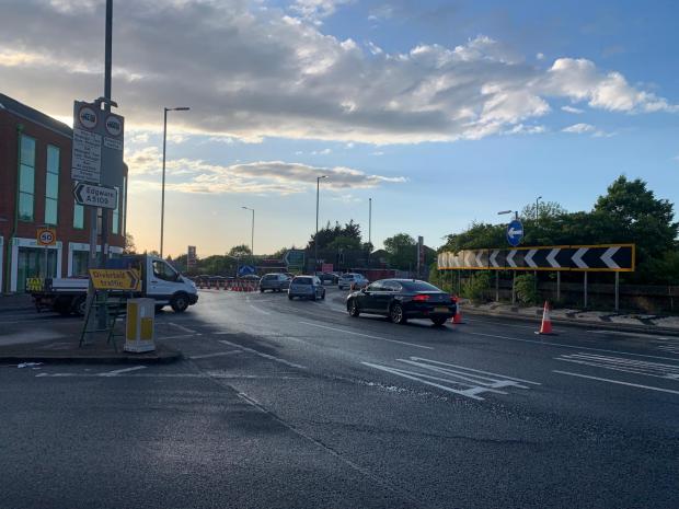 Harrow Times: Apex Corner roundabout, which despite the disruption, has been mostly clear