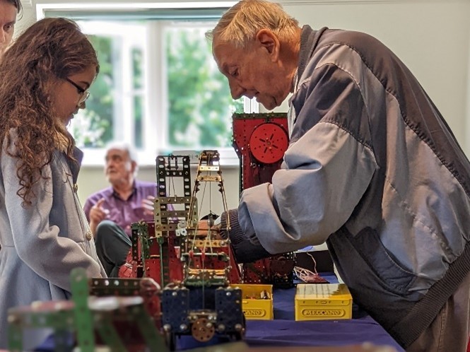 The West London Meccano Society demonstrate their models