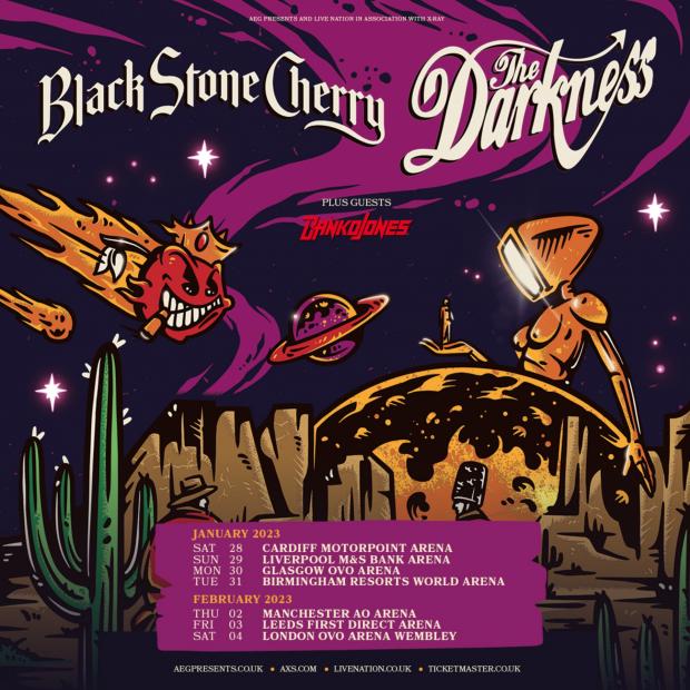 Harrow Times: The Darkness and Black Stone Cherry announce tour: How to get tickets (Live Nation)