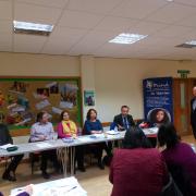 The candidates at the hustings with Mind in Harrow chief executive Mark Gillham (Photo: Mind in Harrow)