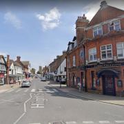 High Street, Pinner, is set to be closed to vehicles from its junction with Bridge Street later this month. Picture: Google Street View