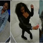 Police wish to identify thse three peope Credit: Met Police