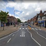 Bridge Street in Pinner will be closed from 5pm on Friday. Picture: Google Street View