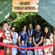 The opening of the forest school at Avanti House Primary School in Stanmore