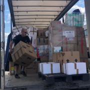 The Rotary Club of Northwick Park helped load a lorry with £21,000 of essentials for Ukrainian refugees
