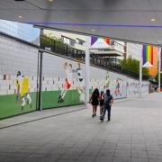 Philip Grant of the Wembley History Society hopes this mural of the 1948 London Olympics will be uncovered in time for the 75th anniversary of the games in April