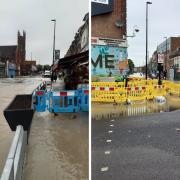 Flooding left parts of Wealdstone High Street underwater this morning (June 7)