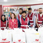 Mufti Abdul-Wahab (far right) and volunteers with the Al-Wahab Foundation