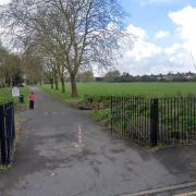 Emergency services were called to Queensbury Park on Monday (April 8)