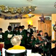 The Salvatorian College choir performed for nursing home residents