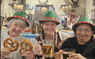 Care home residents and staff enjoy Oktoberfest
