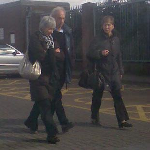 Charles Morris, pictured centre, admitted sexually molesting a ten-year-old girl.